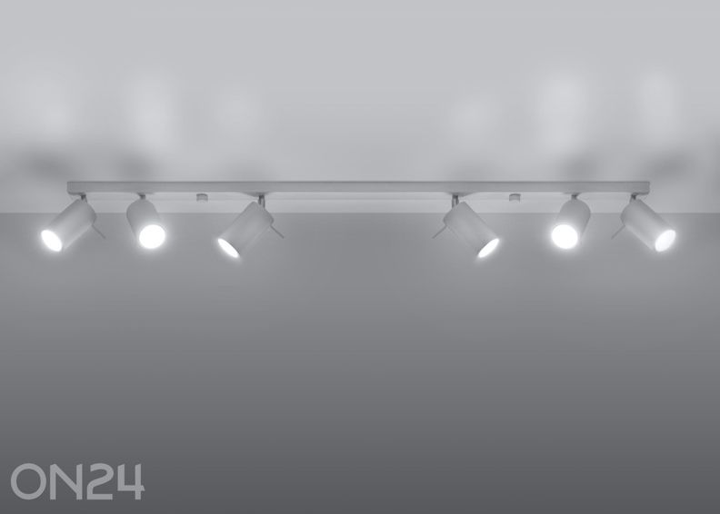 Laelamp Ring 6L, valge suurendatud