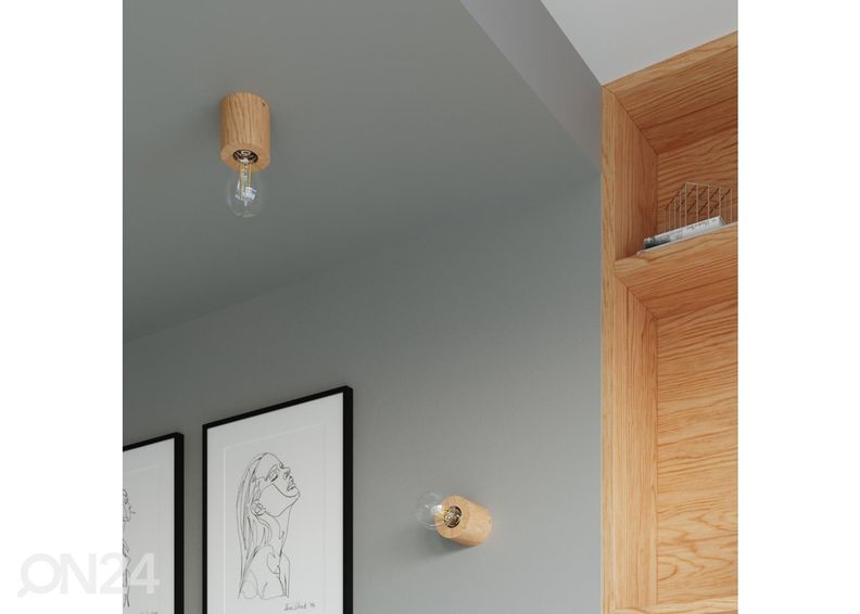 Laelamp Salgado, naturaalne puit suurendatud