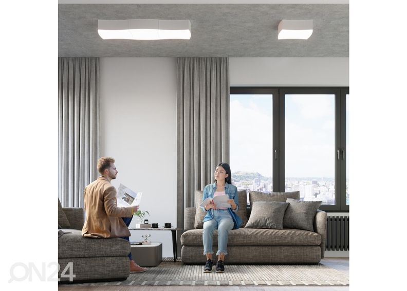 Laelamp Square 1, valge suurendatud