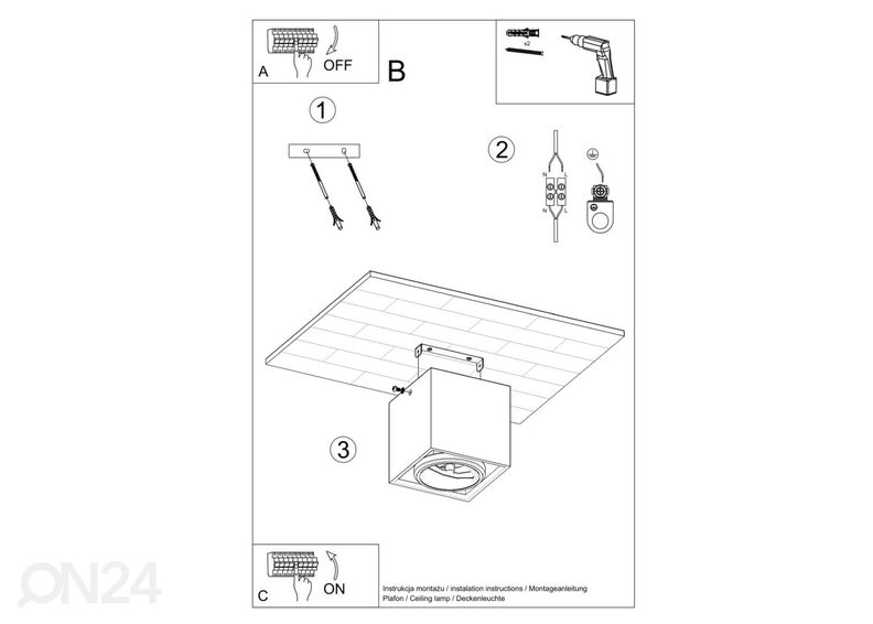 Laelamp Valde, betoon suurendatud