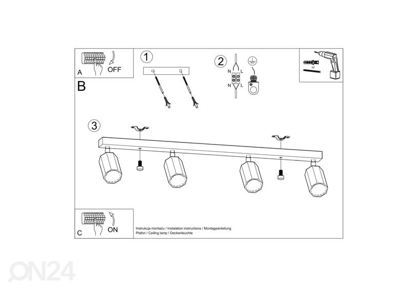 Laelamp Zeke 4, tamm suurendatud