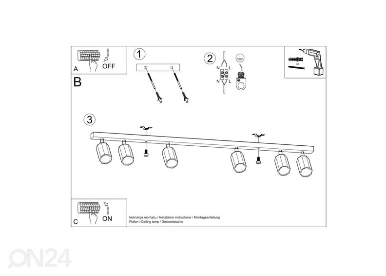 Laelamp Zeke 6, tamm suurendatud