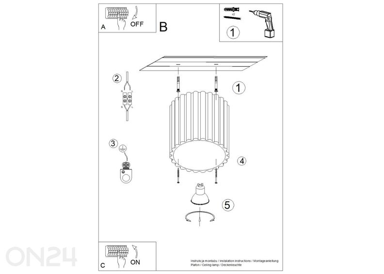 Laevalgusti Aura 1, GU10 suurendatud