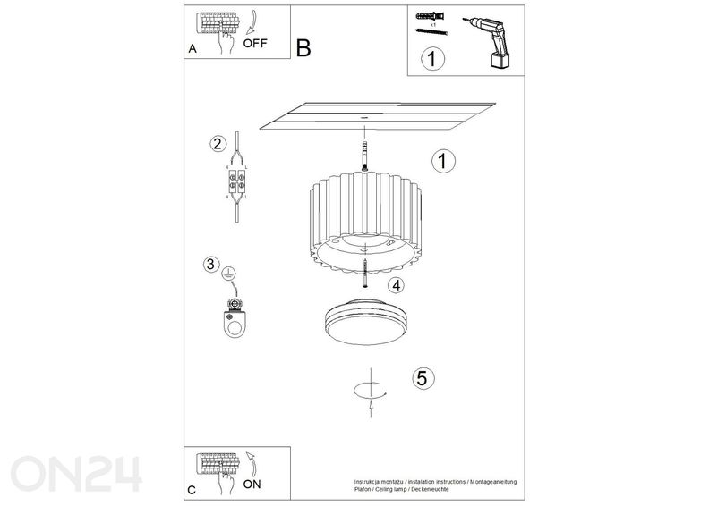 Laevalgusti Aura 1, Gx53 suurendatud