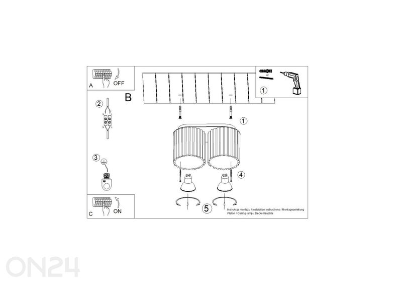 Laevalgusti Aura 2, GU10 suurendatud