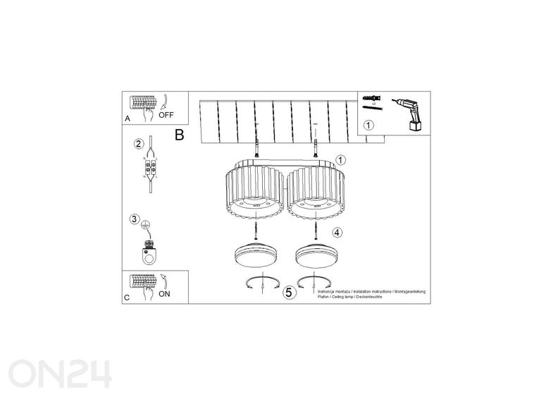 Laevalgusti Aura 2, Gx53 suurendatud