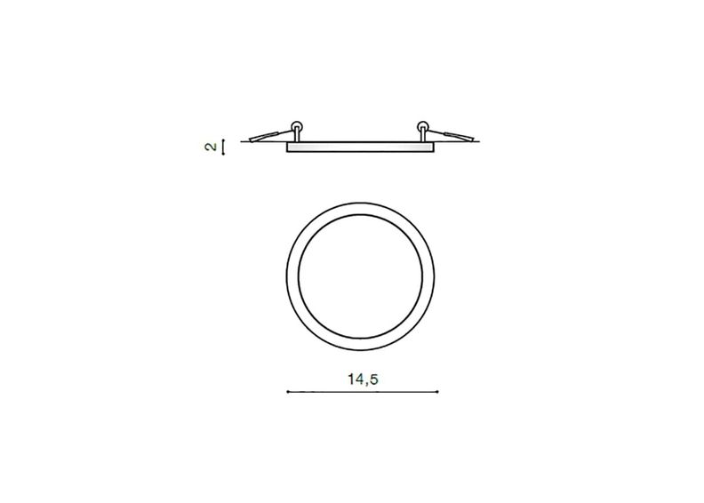 Laevalgusti Slim round 15 (3000K) suurendatud