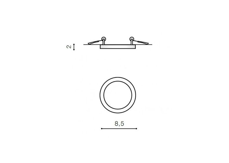 Laevalgusti Slim round 9 (3000K) suurendatud
