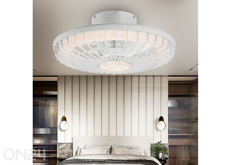 Laevalgusti-ventilaator Milano LED suurendatud