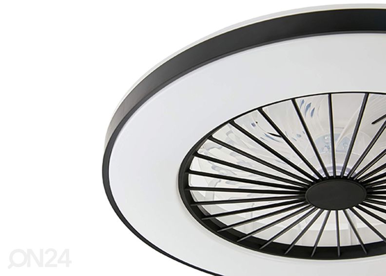 Laevalgusti-ventilaator Panama Led, must suurendatud