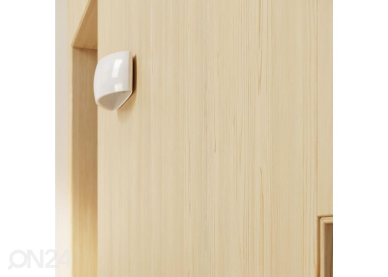 Lakitud seinavalgusti Pontius, valge läikiv suurendatud