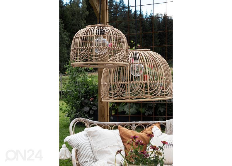 Lambikuppel Bali Ø50 cm, naturaalne suurendatud