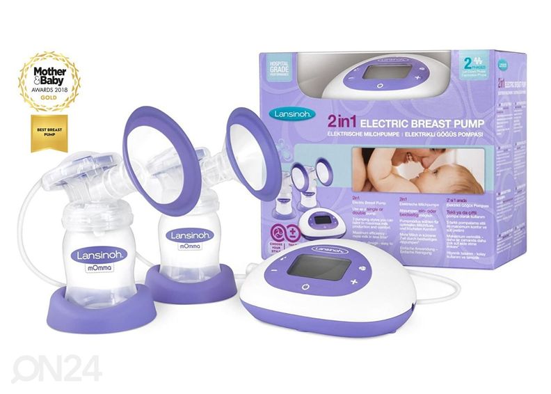 Lansinoh® duubel 2-faasiline elektriline rinnapump suurendatud