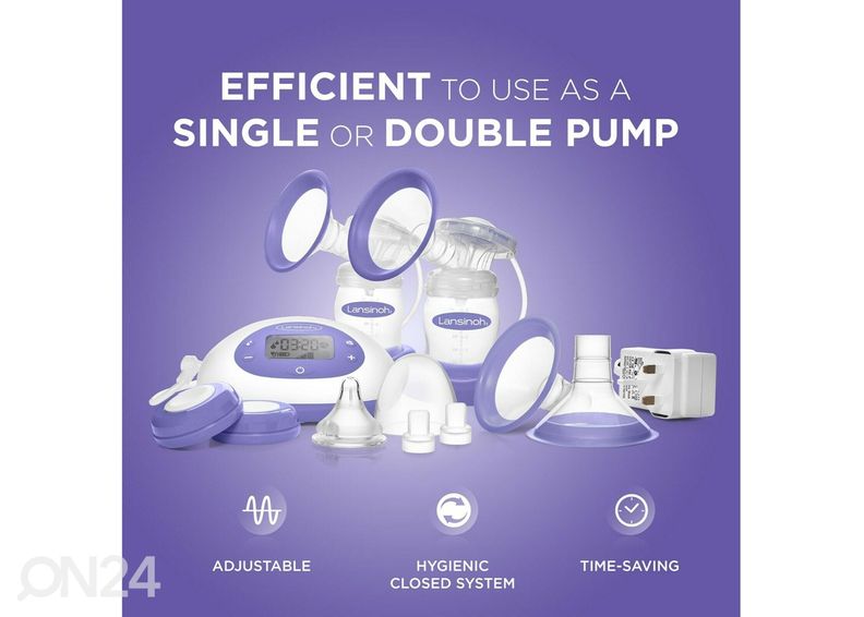 Lansinoh® duubel 2-faasiline elektriline rinnapump suurendatud