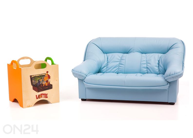 Laste diivan Mini Spencer + mänguasjakast Lotte suurendatud
