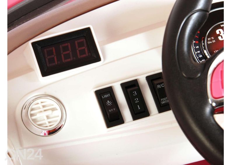 Laste elektriauto fiat 500cc 12V suurendatud