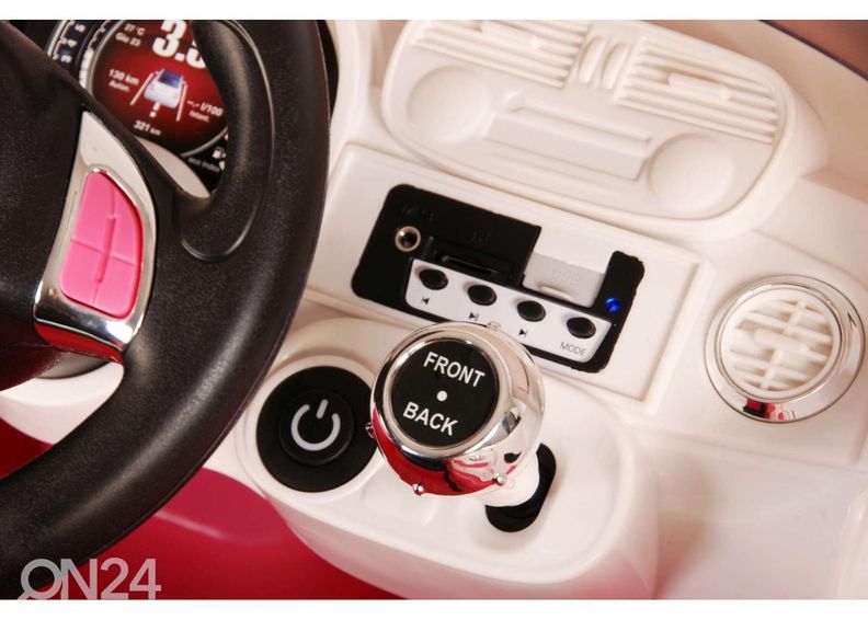 Laste elektriauto fiat 500cc 12V suurendatud