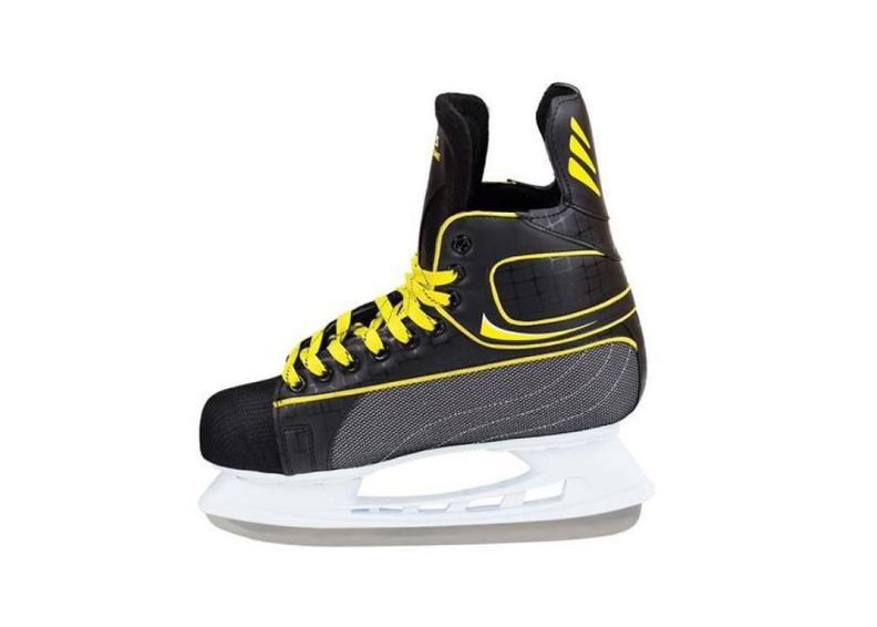 Laste hokiuisud Nils Extreme must kollane 39 NH8556 suurendatud