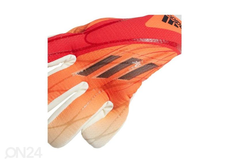 Laste jalgpalli väravavahi kindad Adidas X League suurendatud