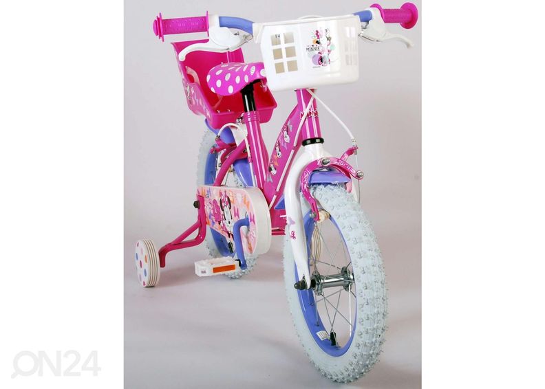 Laste jalgratas 14 tolli Disney Minnie suurendatud