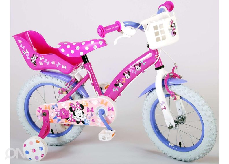Laste jalgratas 14 tolli Disney Minnie suurendatud