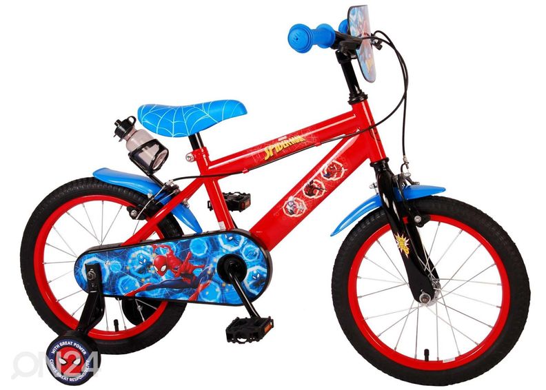 Laste jalgratas 16 tolli Spiderman 2 käsipidurit suurendatud