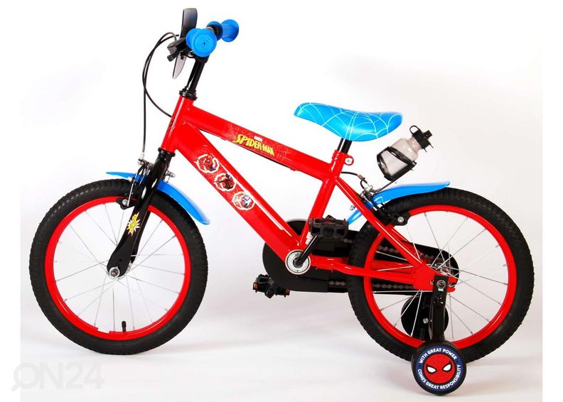 Laste jalgratas 16 tolli Spiderman 2 käsipidurit suurendatud