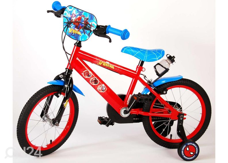 Laste jalgratas 16 tolli Spiderman 2 käsipidurit suurendatud