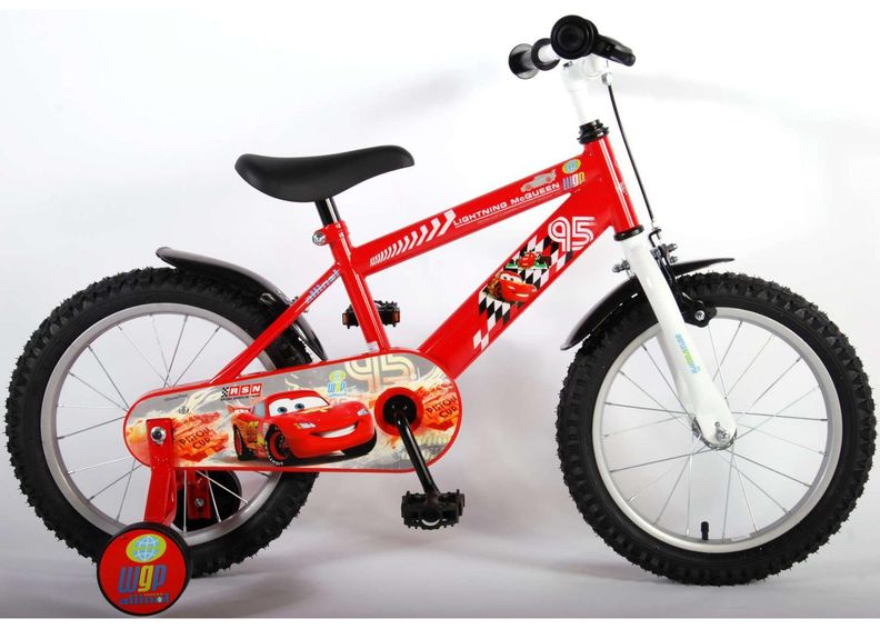 Laste jalgratas Disney Cars 16 tolli Volare suurendatud