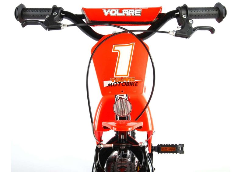 Laste jalgratas Motorbike 16 tolli Volare suurendatud