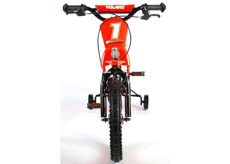 Laste jalgratas Motorbike 16 tolli Volare suurendatud