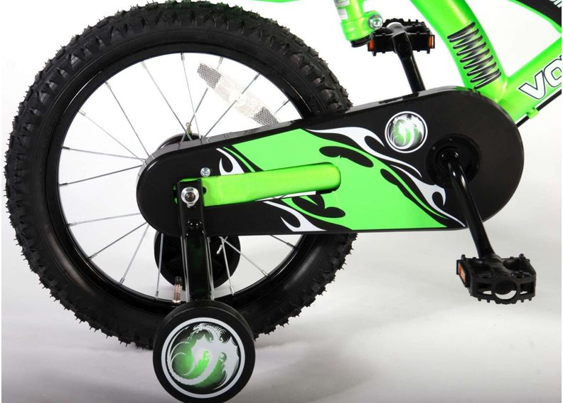 Laste jalgratas Motorbike 16 tolli Volare suurendatud