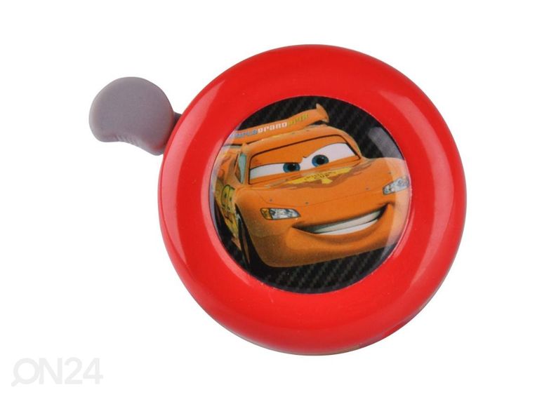 Laste jalgratta komplekt korv, joogipudel ja rattakell Cars suurendatud