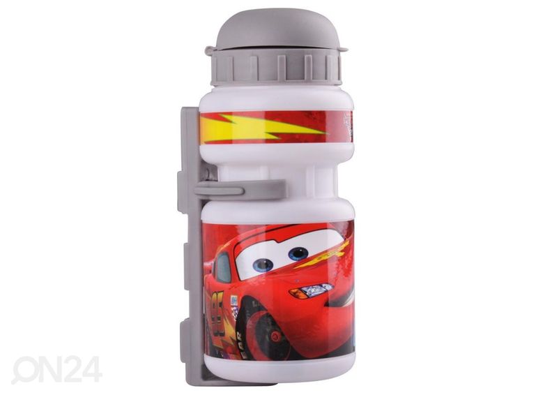 Laste jalgratta komplekt korv, joogipudel ja rattakell Cars suurendatud