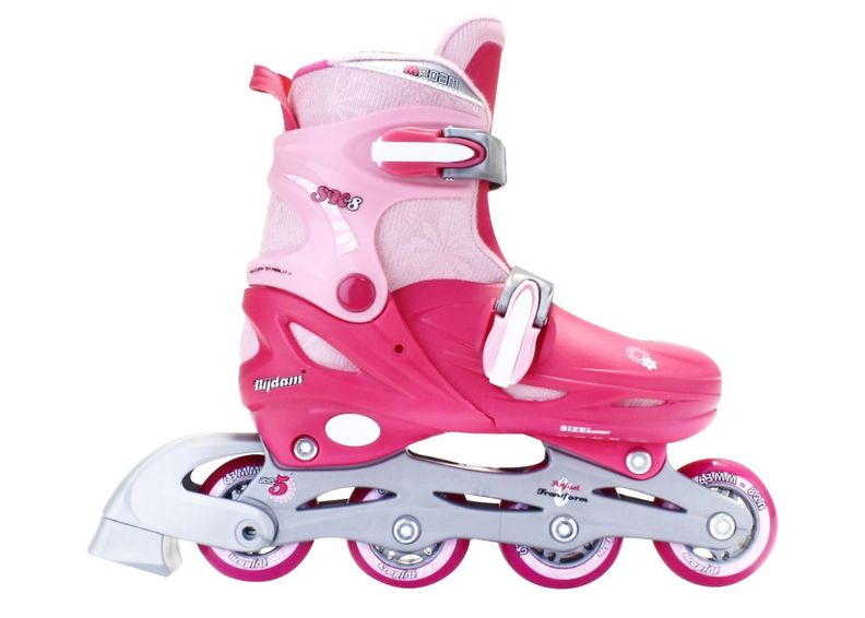 Laste Kaherealine Rulluisk Adjustable Hardboot 1 Nijdam suurendatud