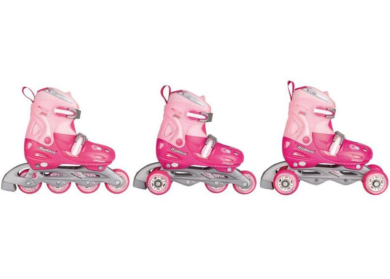 Laste Kaherealine Rulluisk Adjustable Hardboot 1 Nijdam suurendatud