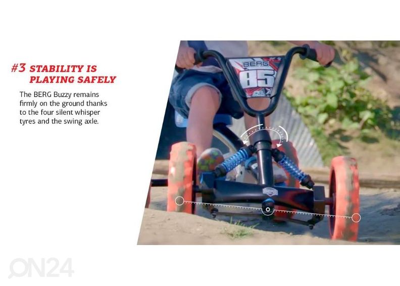 Laste kart Berg Buzzy John Deere suurendatud