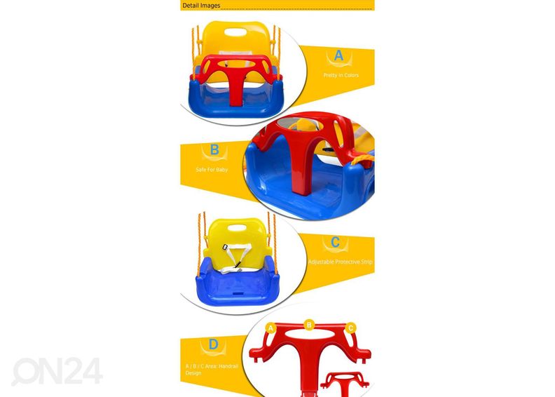 Laste kiik 3in1 suurendatud