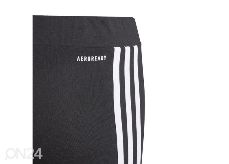 Laste pikad treeningretuusid Adidas D2M 3 Stripes Tight suurendatud