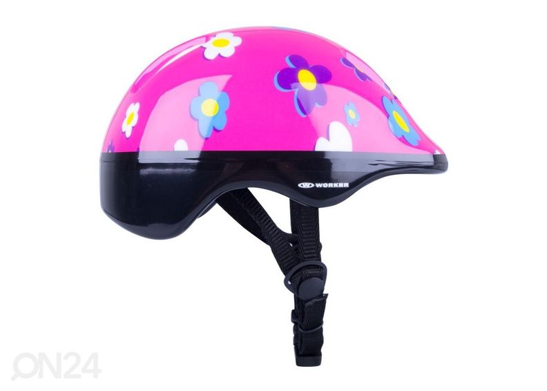 Laste rulluisu ja kaitsmete komplekt WORKER Polly LED suurus XS 26-29 suurendatud