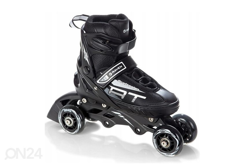 Laste rulluisud reguleeritava suurusega 3in1 Raven Profession suurendatud