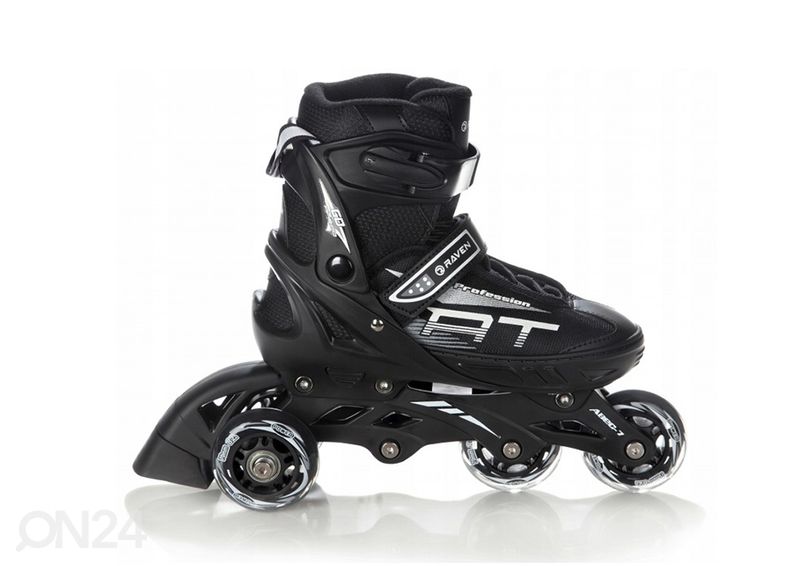 Laste rulluisud reguleeritava suurusega 3in1 Raven Profession suurendatud