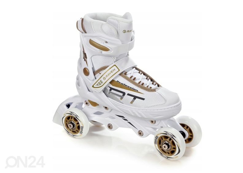 Laste rulluisud reguleeritava suurusega 3in1 Raven Profession suurendatud