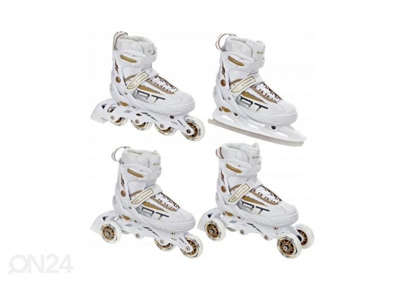 Laste rulluisud reguleeritava suurusega 3in1 Raven Profession suurendatud