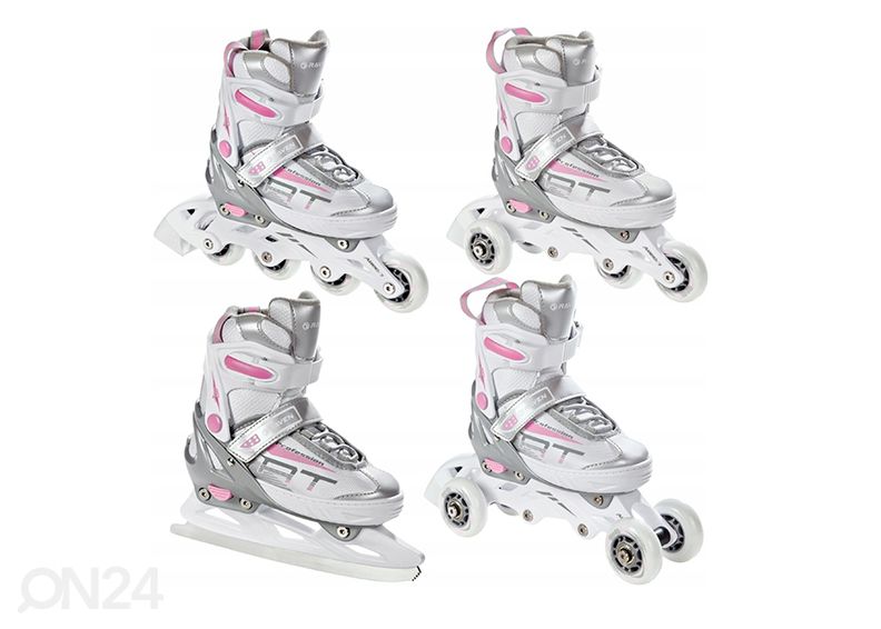 Laste rulluisud reguleeritava suurusega 3in1 Raven Profession suurendatud