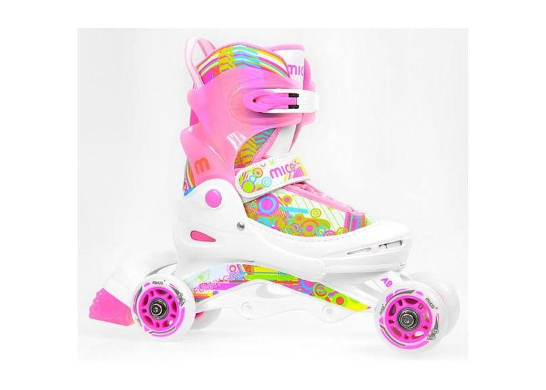 Laste rulluisud reguleeritavad Mico Funny Jr suurendatud