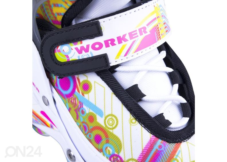 Laste rulluisud WORKER Picola LED suurendatud