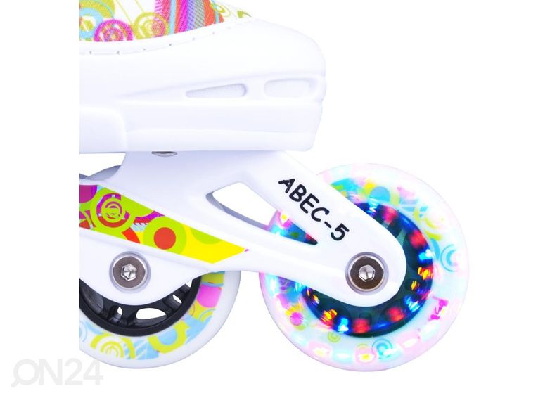 Laste rulluisud WORKER Picola LED suurendatud