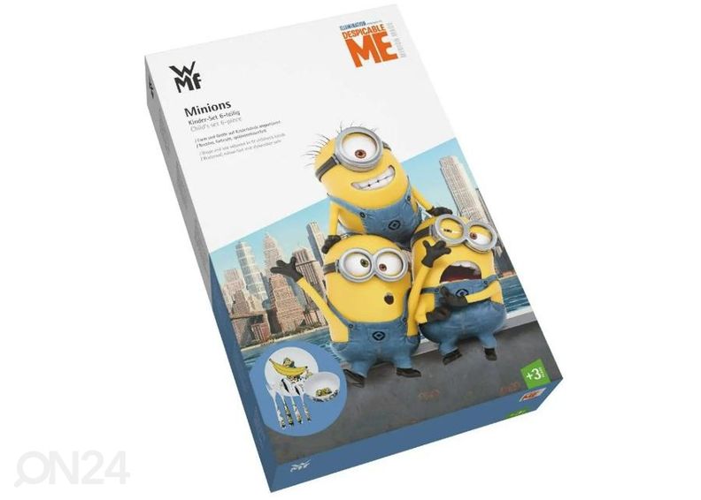 Laste sööginõude komplekt WMF Minions 6-osaline suurendatud