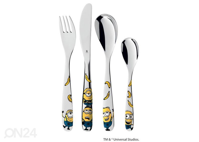 Laste sööginõude komplekt WMF Minions 6-osaline suurendatud